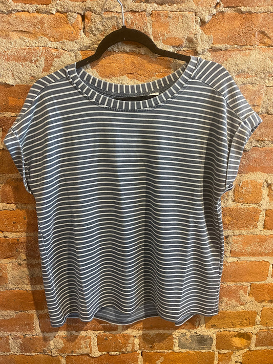 Carly Blue With White Stripes