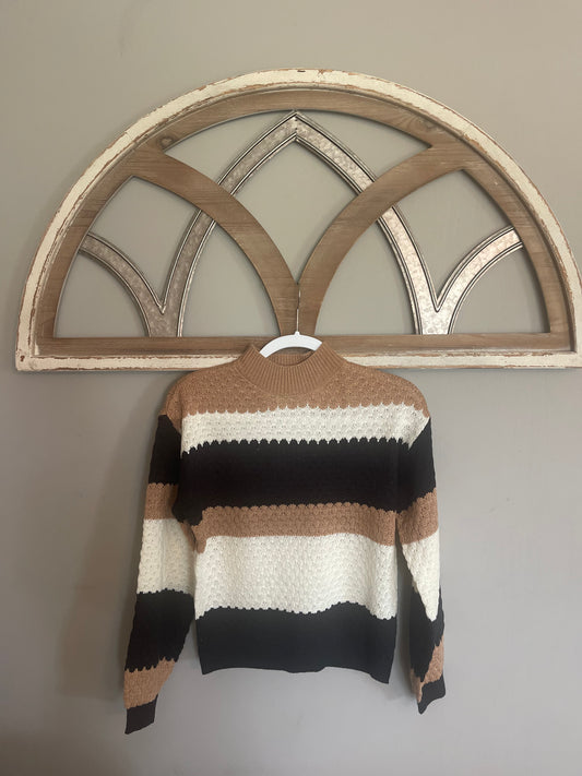 Just A Touch Of Stripes Sweater