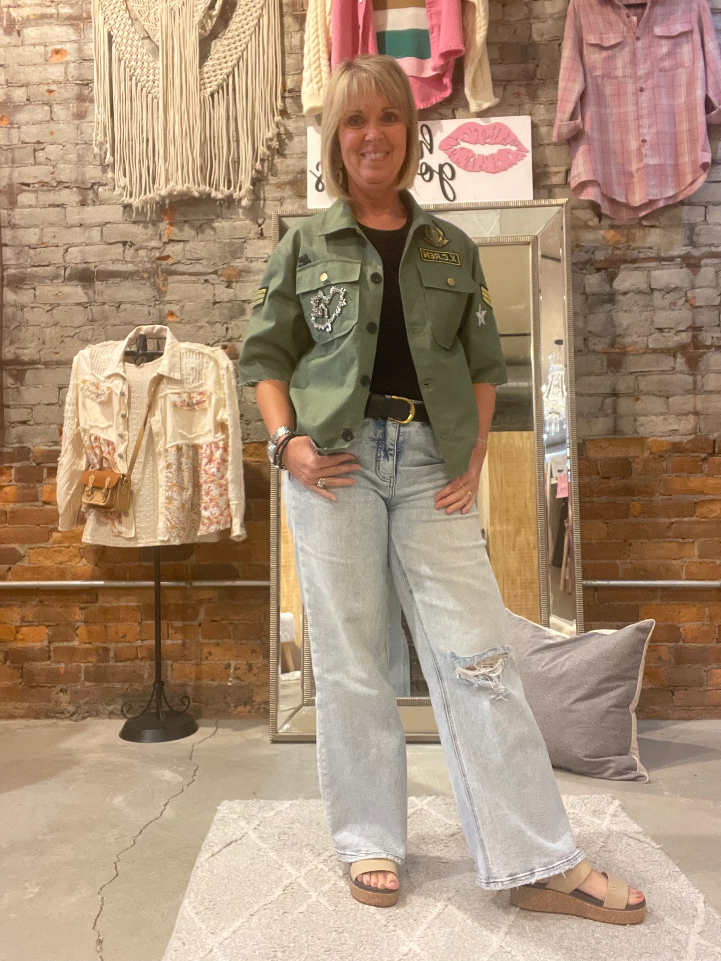 Military Button Up Shirt