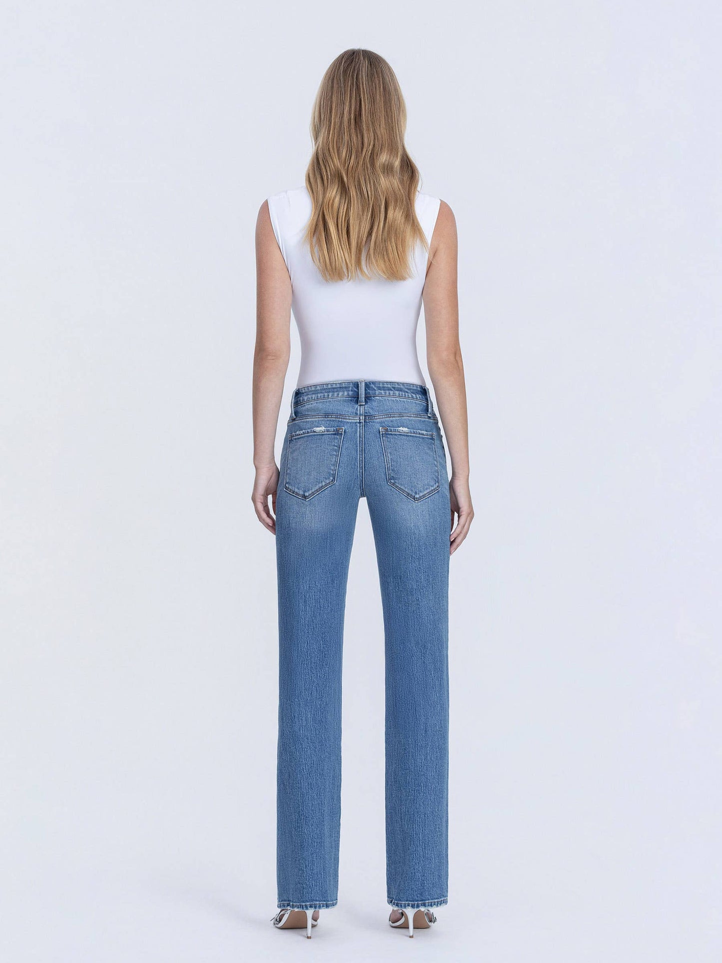 Melissa Risen Mid Rise Straight Leg Jeans