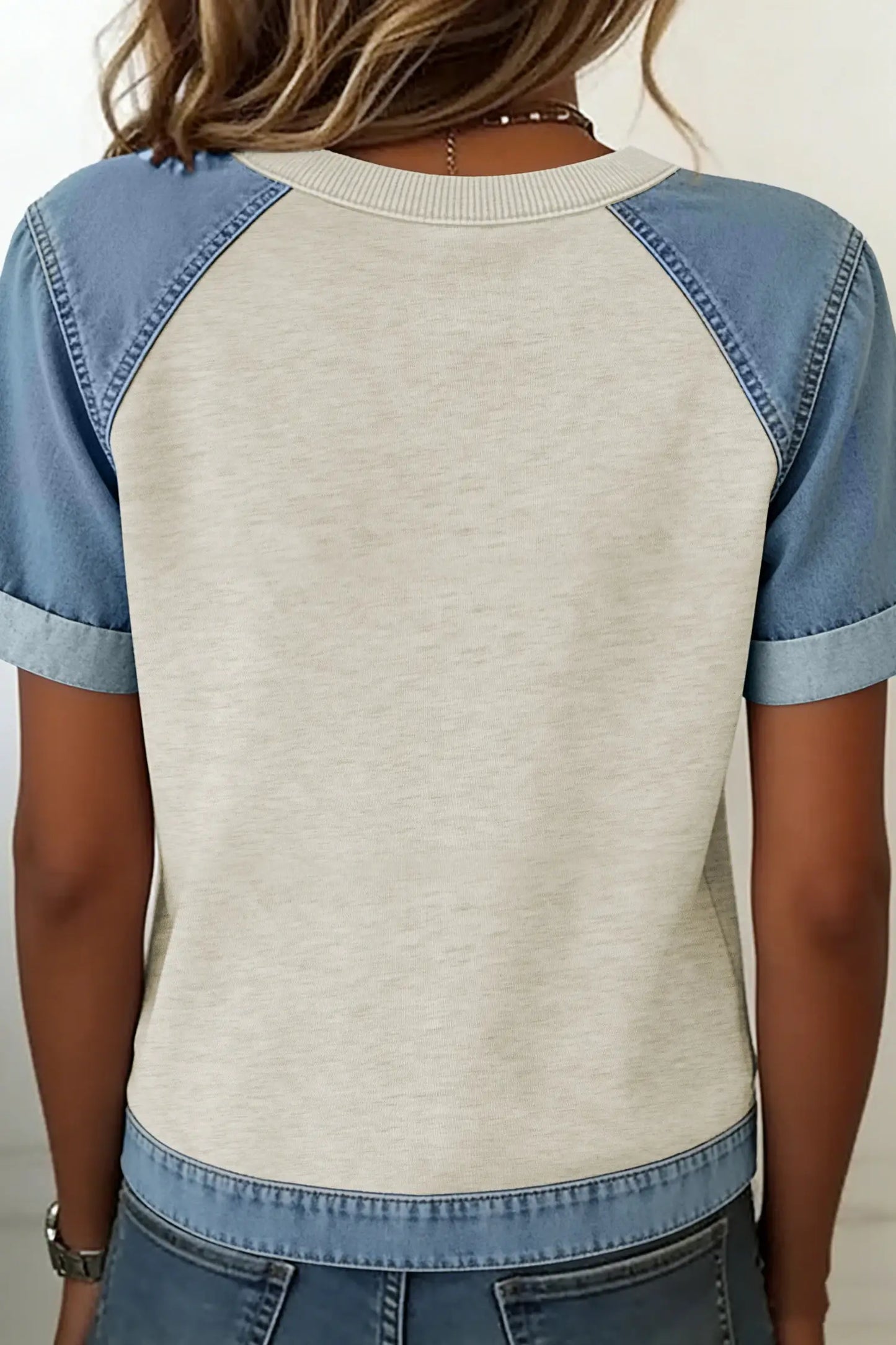 Lindsey Contrast Trim Casual Top