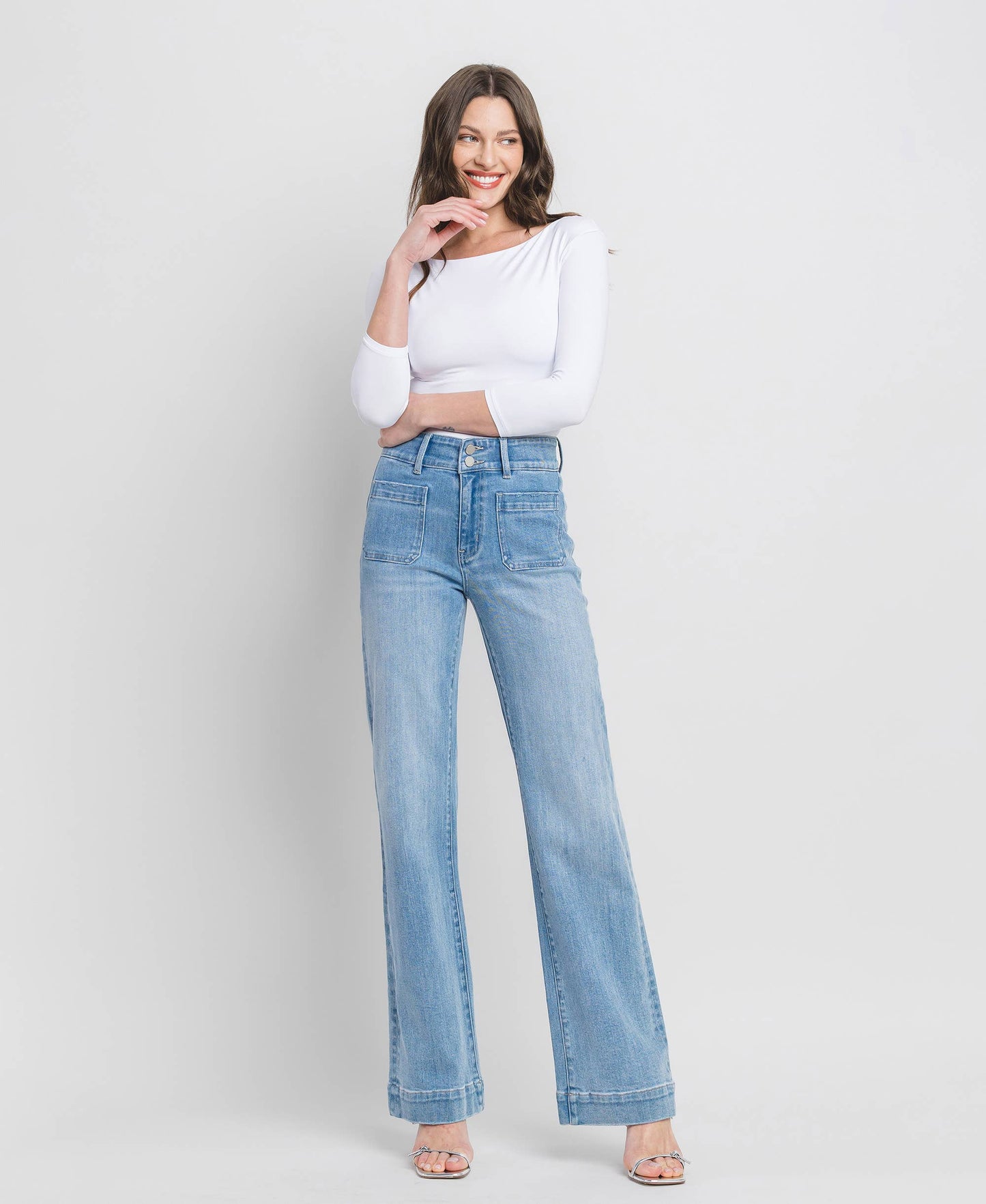 90'S Vintage High Rise Flare Jeans