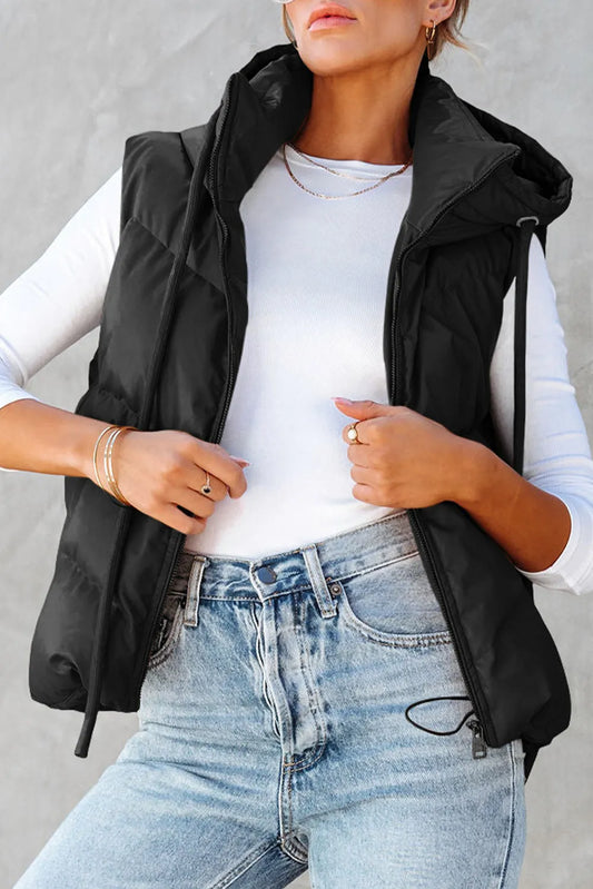 Black Puffy Vest