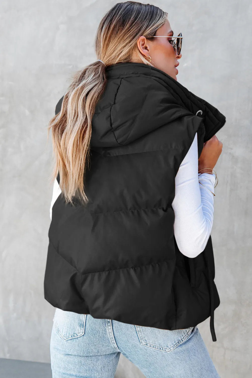 Black Puffy Vest