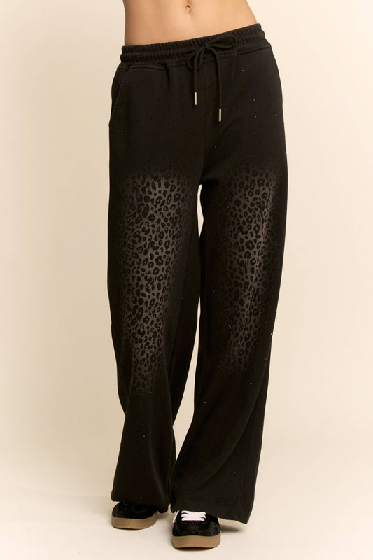 WIDE LEG SWEATPANTS WITH EDGY TWIST PANTS