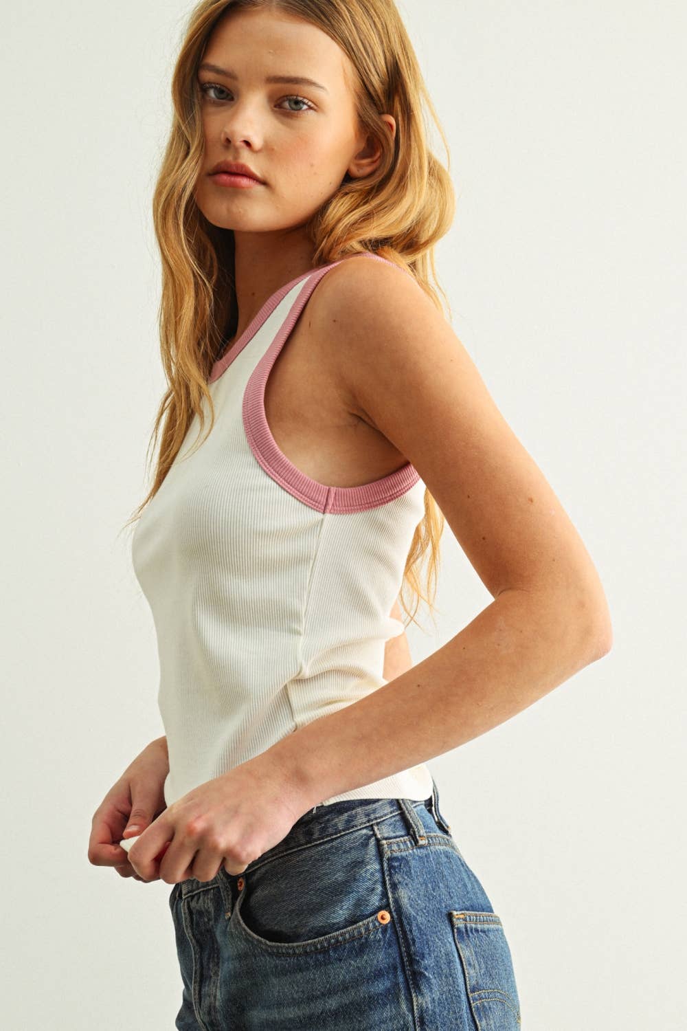 Alyssa Color Contrast Tank