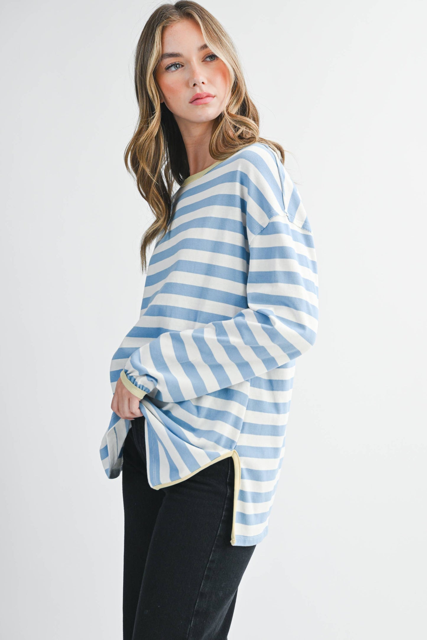 8433FN Onida Stripe Top 1