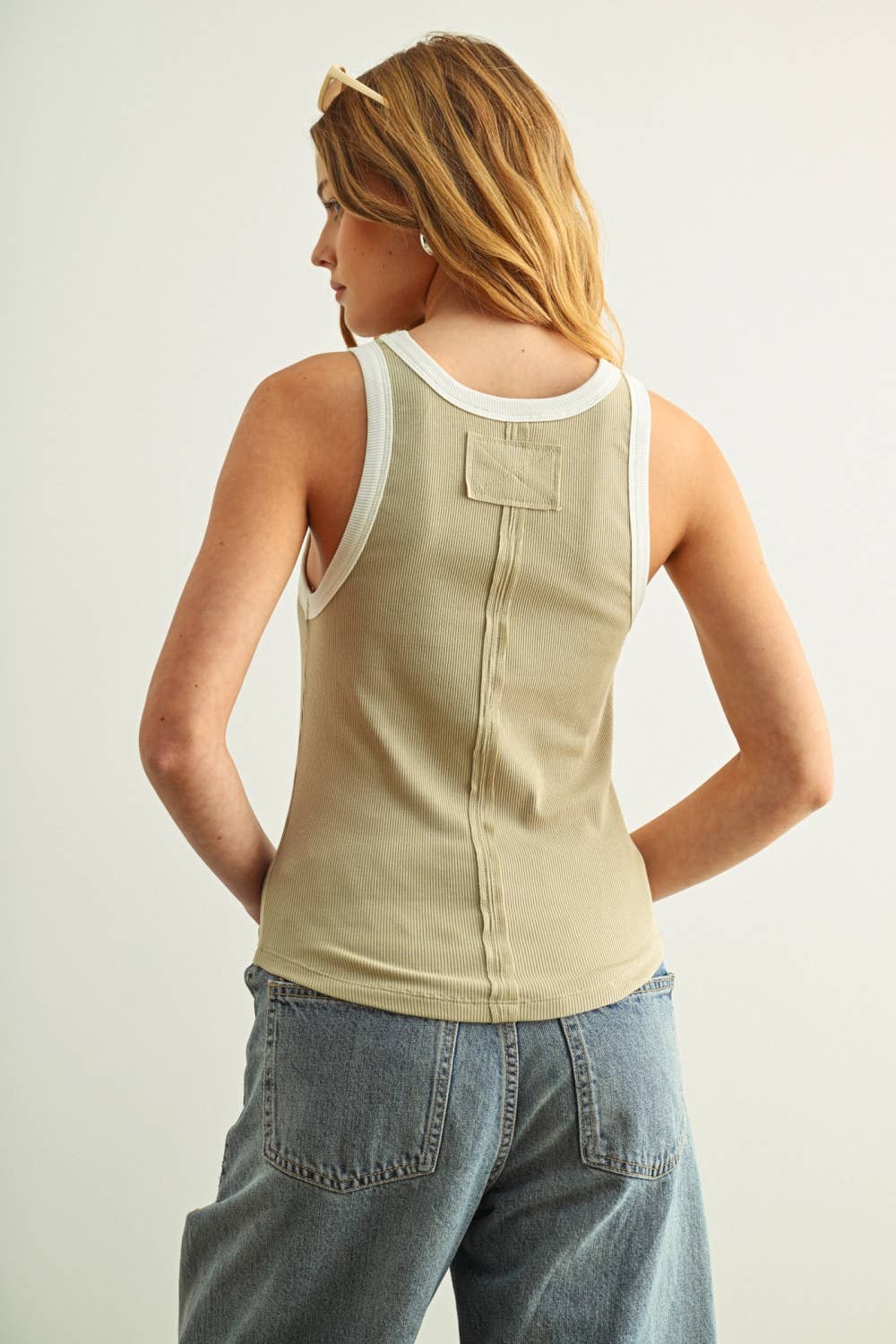 Alyssa Color Contrast Tank