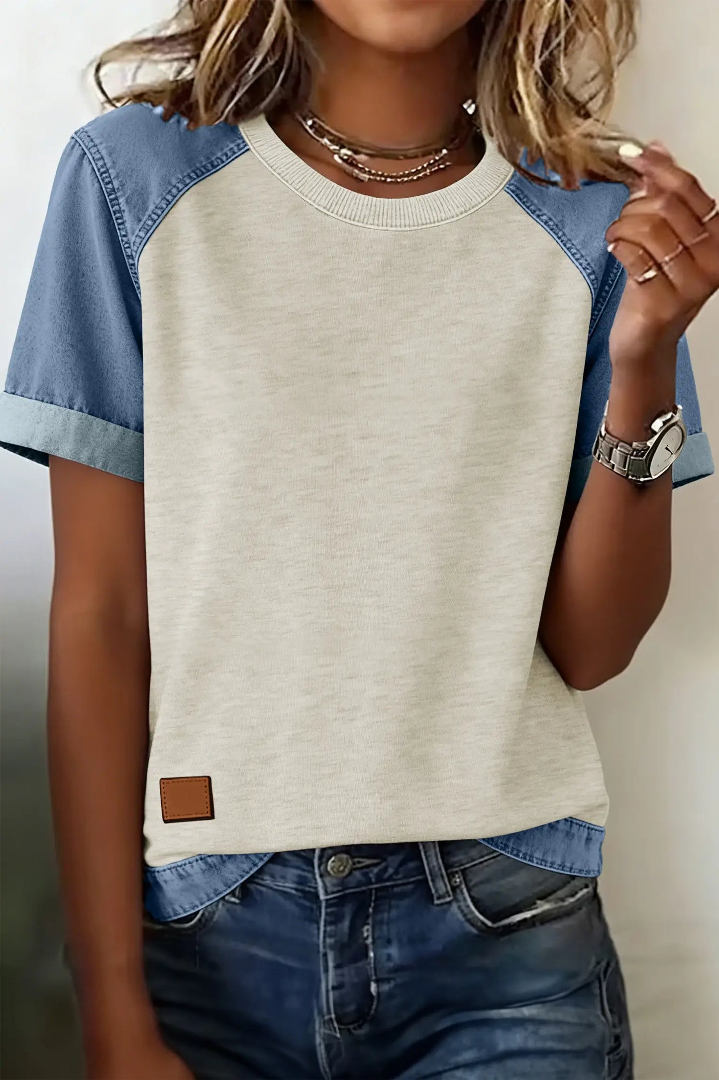 Lindsey Contrast Trim Casual Top
