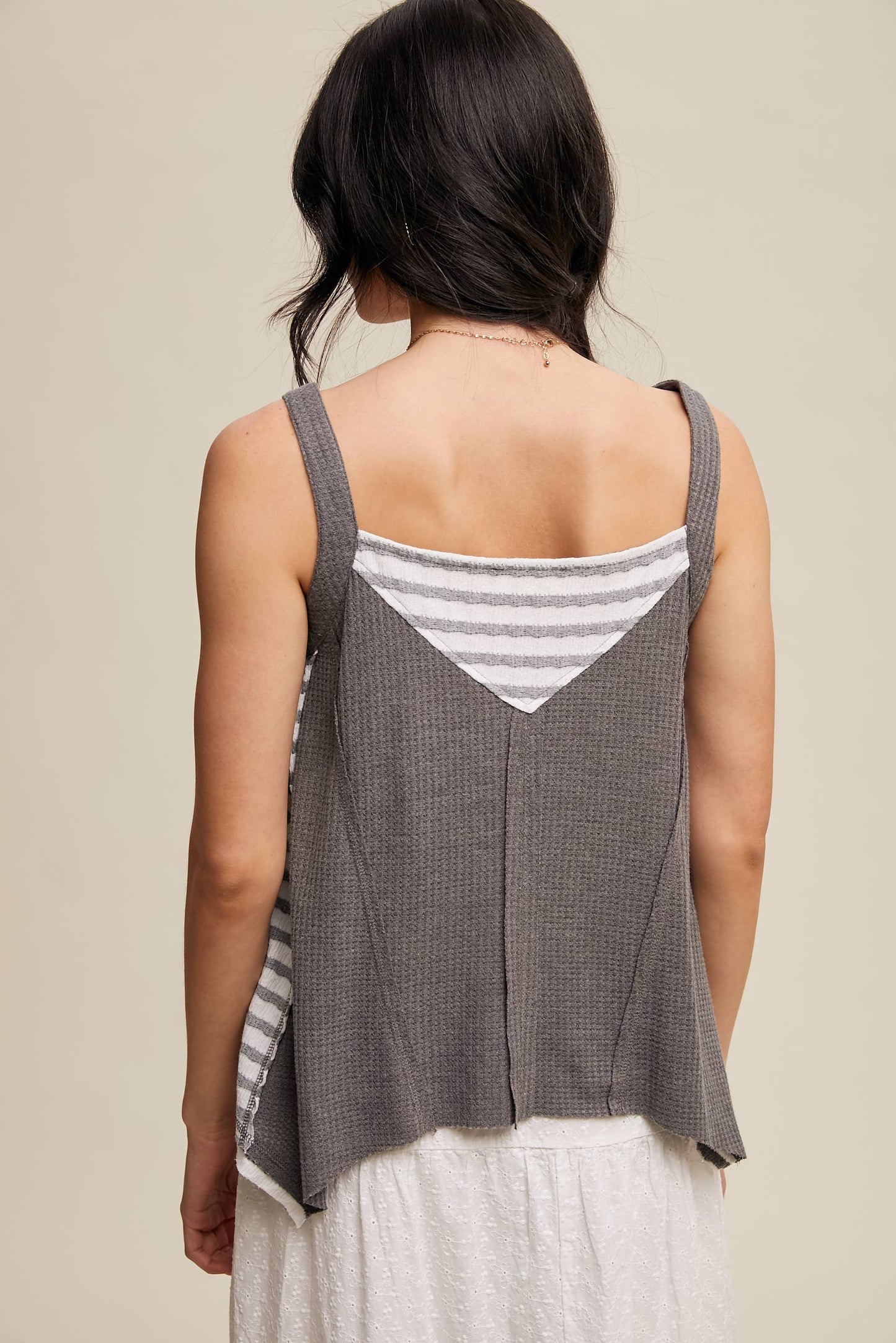 Boho-Inspired Textured Tank Top