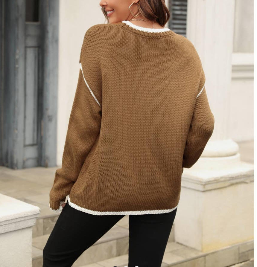 Exposed Seam Sweater