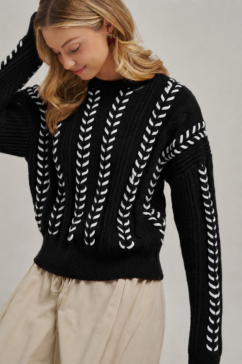 COZY WESTERN INSPIRED SWEATER TOP WHIPSTITCH_JLT00469-01